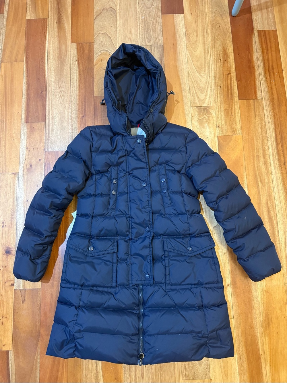 Moncler womens size 0 (XS) Navy Blue down puffer parka jacket